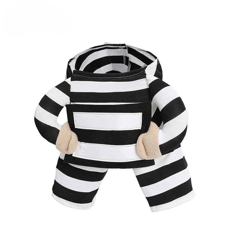 Halloween dog funny costumes, prison-style Halloween dog outfits, daily dog outfits