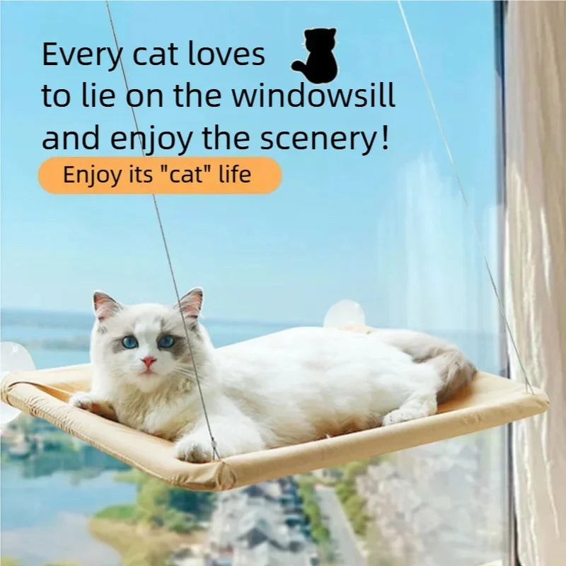 Hanging Cat Bed Aerial Cat Hammock Window Sunny Seat Kitten Climbing Frame Pet House Nest Accessories