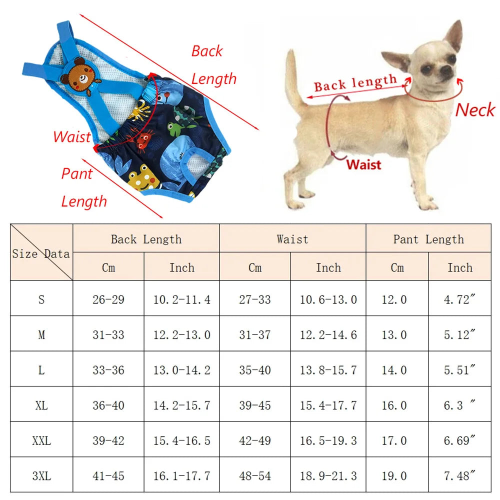 Dog Physiological Pants — Washable Female Dog Sanitary Underwear